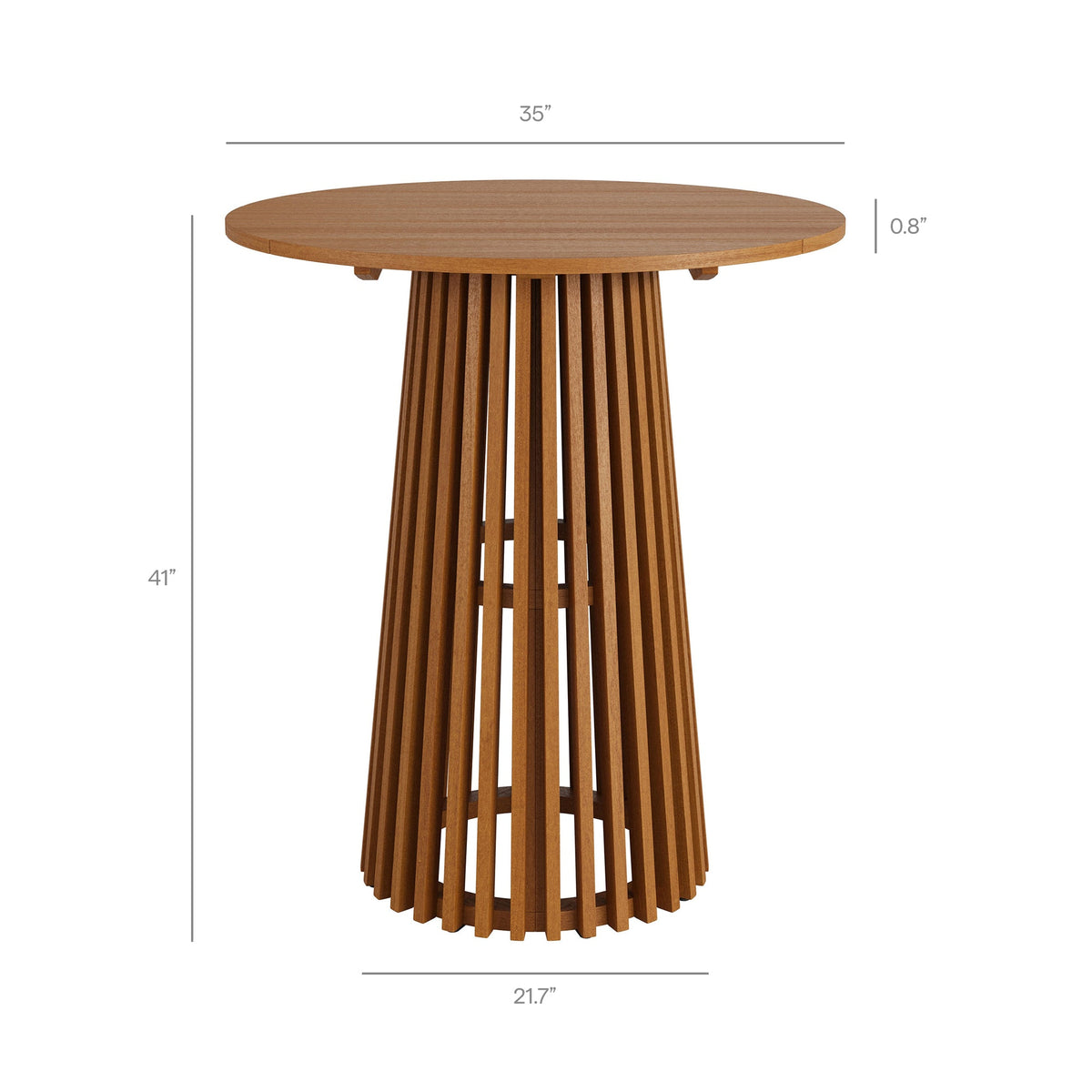 Ensemble de bar extérieur en teck 5 pièces Reed