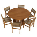 Ensemble de salle à manger d'extérieur Rowe 7 pièces en bois de teck