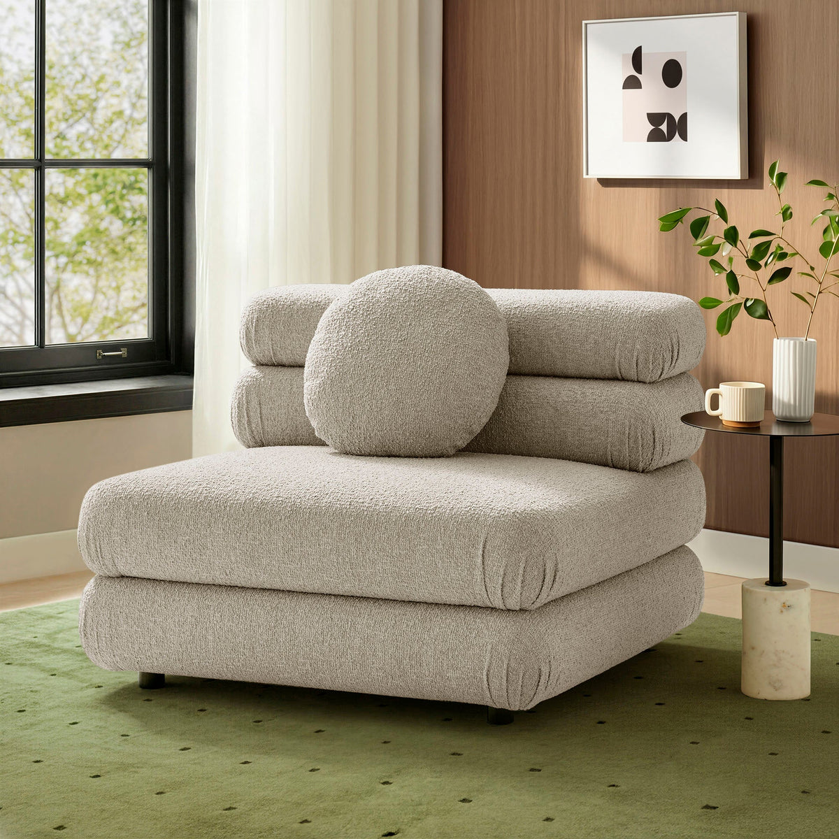 Fauteuil modulaire Jubilee sans accoudoirs, rembourré