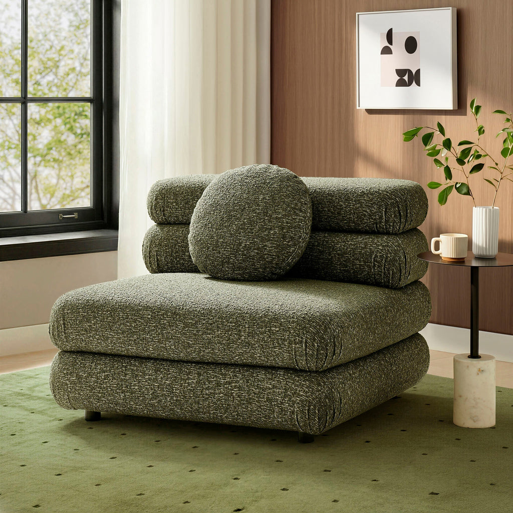 Fauteuil modulaire Jubilee sans accoudoirs, rembourré