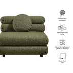 Fauteuil modulaire Jubilee sans accoudoirs, rembourré