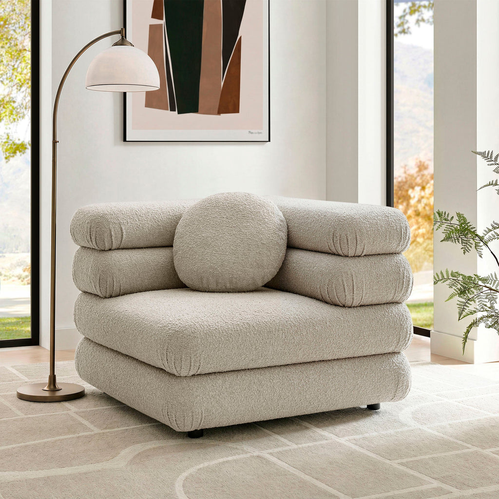 Chaise d'angle modulaire rembourrée Jubilee