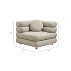 Chaise d'angle modulaire rembourrée Jubilee