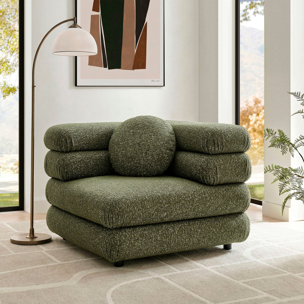 Chaise d'angle modulaire rembourrée Jubilee