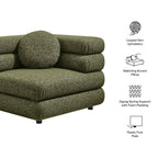 Chaise d'angle modulaire rembourrée Jubilee