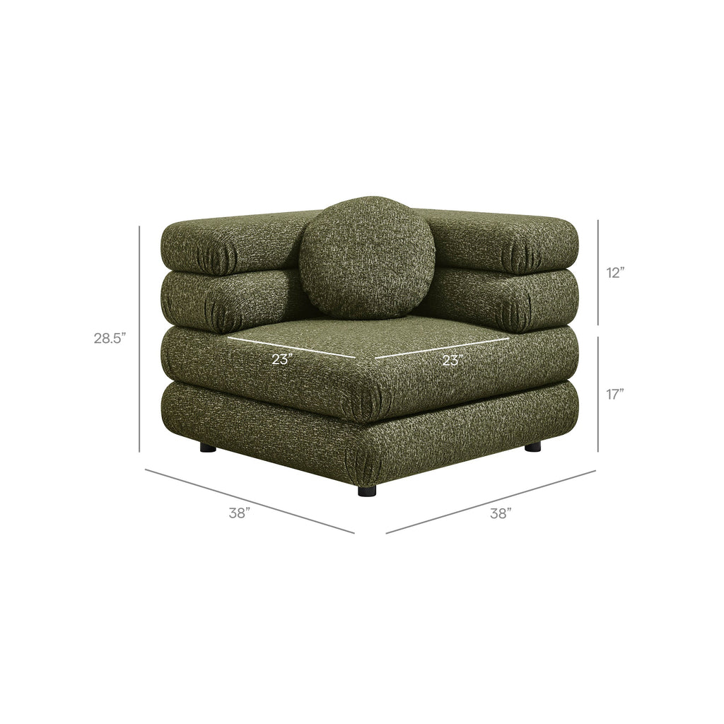 Chaise d'angle modulaire rembourrée Jubilee