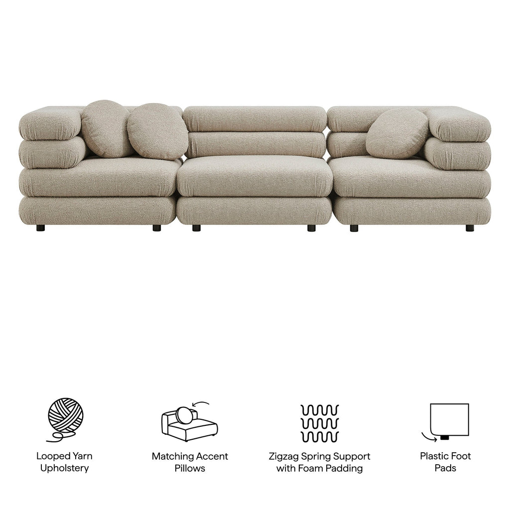 Jubilee - Canapé modulaire rembourré 3 pièces
