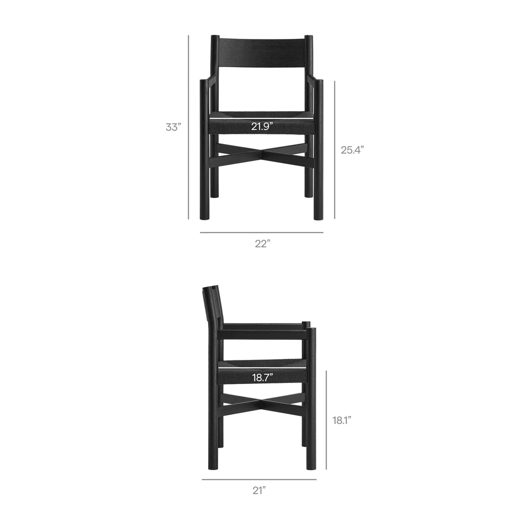 Ensemble table et chaises de salle à manger en bois de chêne 6 pièces Alvia