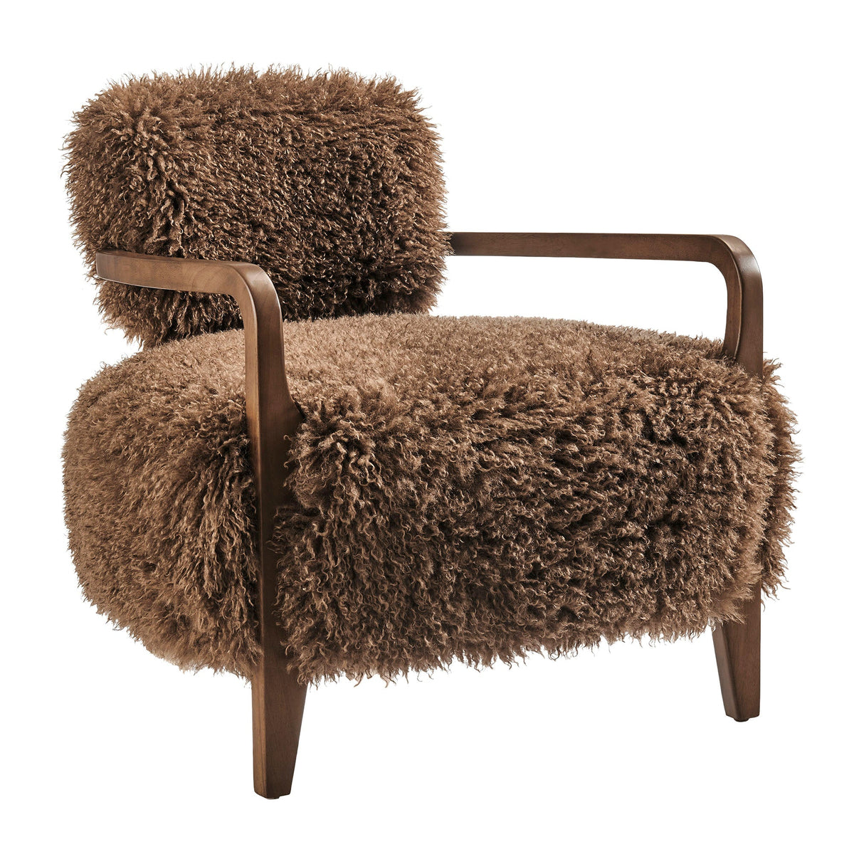 Fauteuil d'appoint en fausse fourrure Zinnia