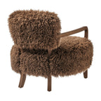 Fauteuil d'appoint en fausse fourrure Zinnia