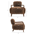 Fauteuil d'appoint en fausse fourrure Zinnia