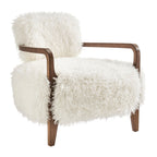 Fauteuil d'appoint en fausse fourrure Zinnia