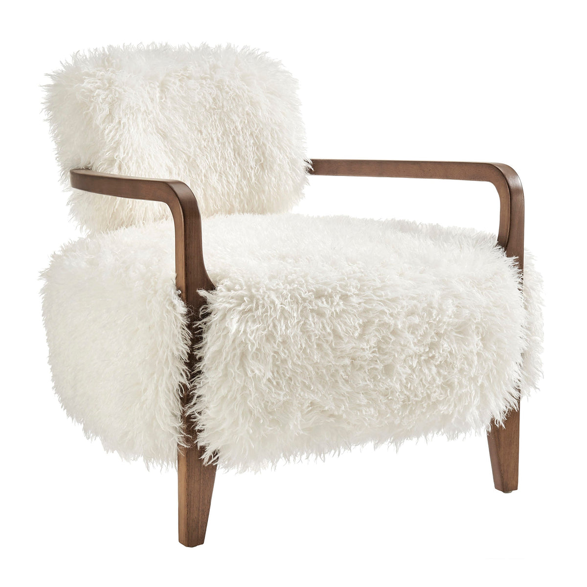 Fauteuil d'appoint en fausse fourrure Zinnia