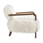 Fauteuil d'appoint en fausse fourrure Zinnia