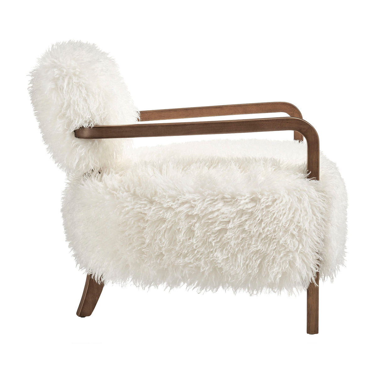 Fauteuil d'appoint en fausse fourrure Zinnia