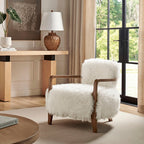Fauteuil d'appoint en fausse fourrure Zinnia
