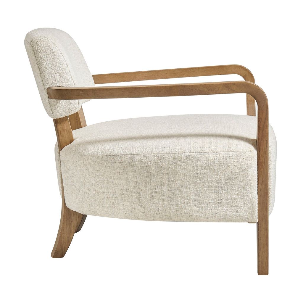 Fauteuil d'appoint en mélange de lin Zinnia