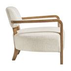 Fauteuil d'appoint en mélange de lin Zinnia