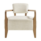 Fauteuil d'appoint en mélange de lin Zinnia