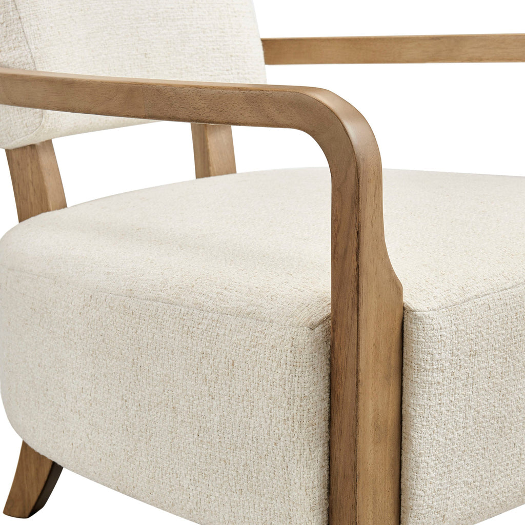 Fauteuil d'appoint en mélange de lin Zinnia