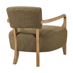 Fauteuil d'appoint en mélange de lin Zinnia