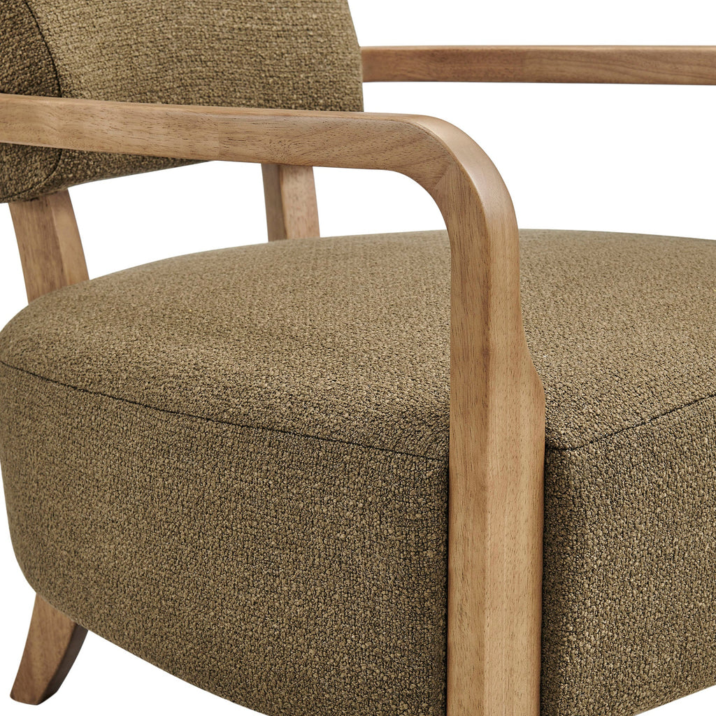 Fauteuil d'appoint en mélange de lin Zinnia
