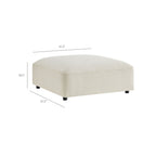 Sectionnel modulaire Auren 5 pièces en bouclé à treillis rembourré