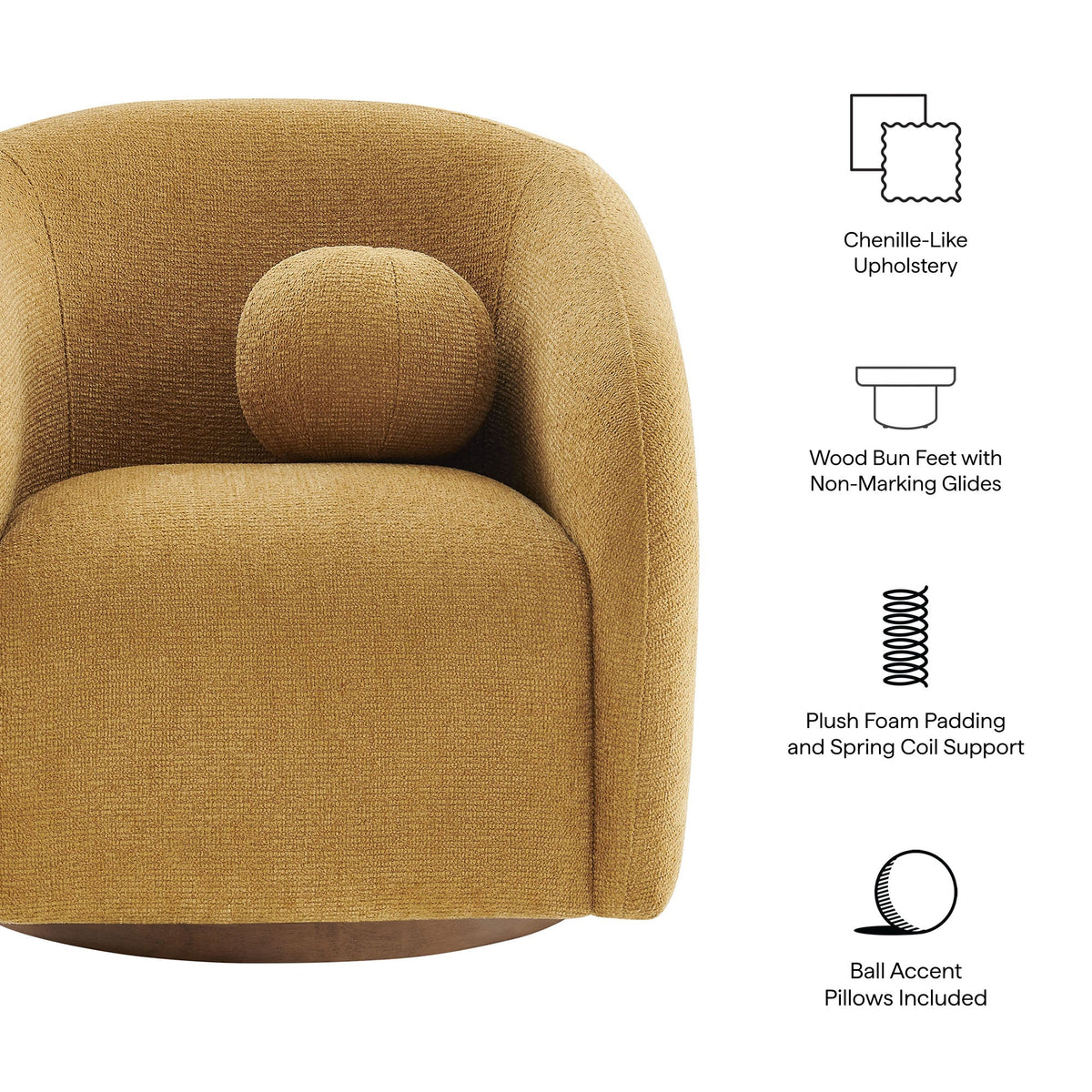 Fauteuil pivotant Holland