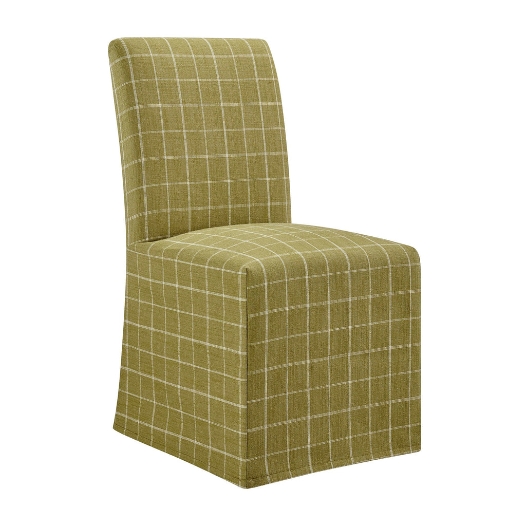 Chaises de salle à manger déhoussables Aster en mélange lin-coton, lot de 2