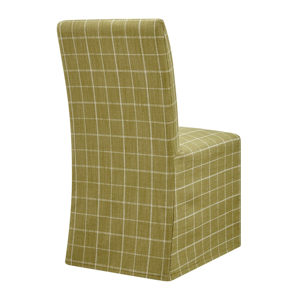 Chaises de salle à manger déhoussables Aster en mélange lin-coton, lot de 2