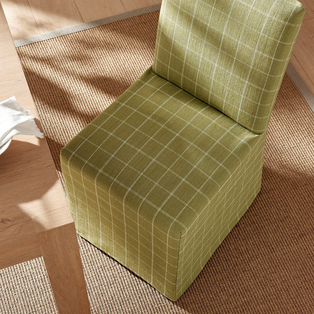 Chaises de salle à manger déhoussables Aster en mélange lin-coton, lot de 2