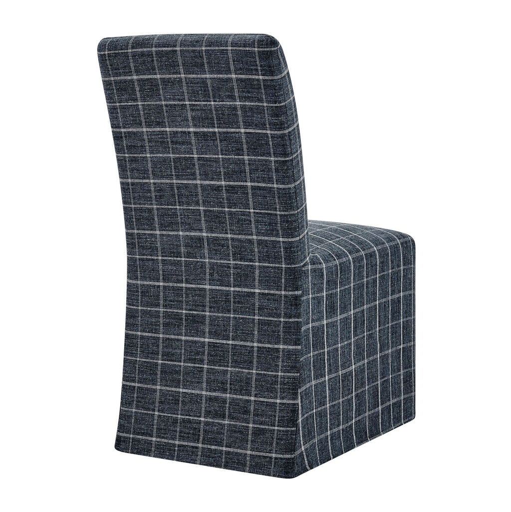 Chaises de salle à manger déhoussables Aster en mélange lin-coton, lot de 2