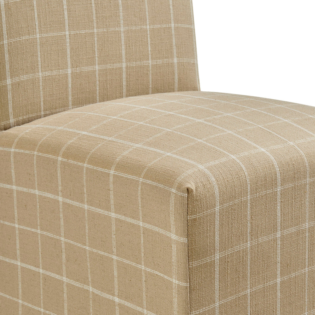 Chaises de salle à manger déhoussables Aster en mélange lin-coton, lot de 2