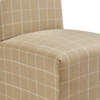 Chaises de salle à manger déhoussables Aster en mélange lin-coton, lot de 2