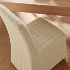 Chaises de salle à manger déhoussables Aster en mélange lin-coton, lot de 2