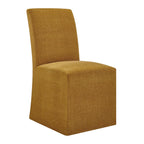 Chaises de salle à manger déhoussables Aster en tissu flammé, lot de 2