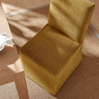 Chaises de salle à manger déhoussables Aster en tissu flammé, lot de 2