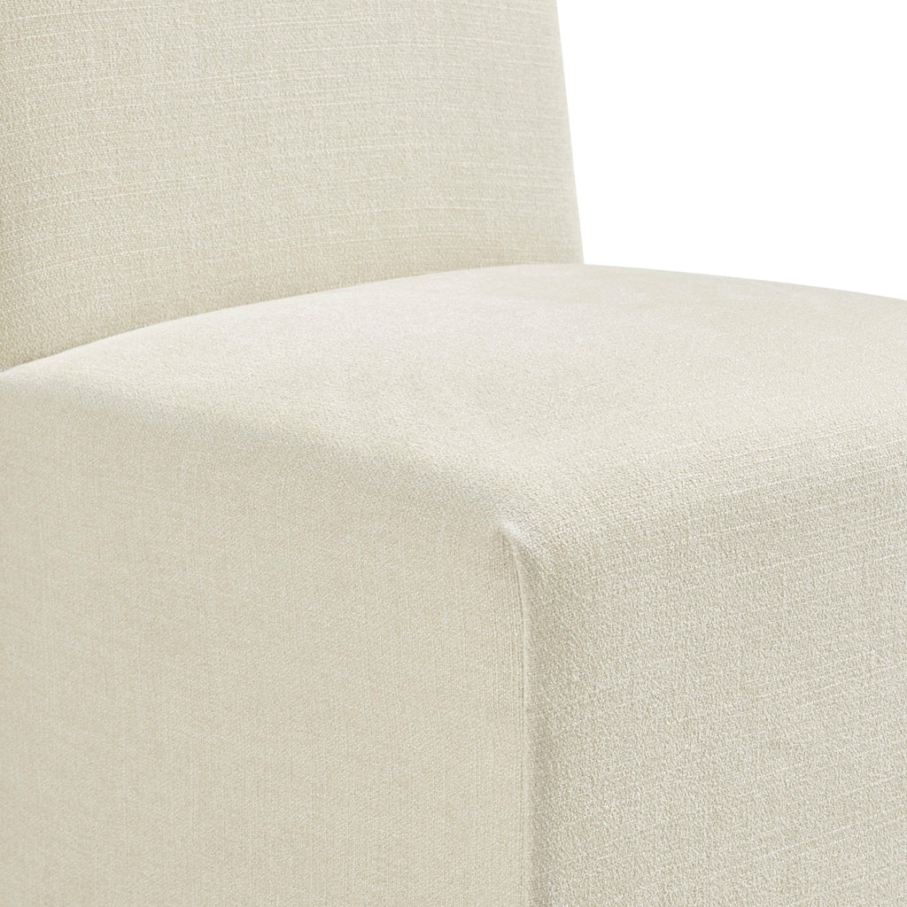 Chaises de salle à manger déhoussables Aster en tissu flammé, lot de 2
