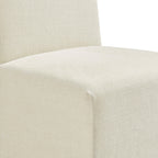 Chaises de salle à manger déhoussables Aster en tissu flammé, lot de 2