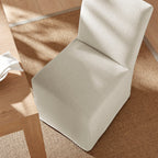Chaises de salle à manger déhoussables Aster en tissu flammé, lot de 2