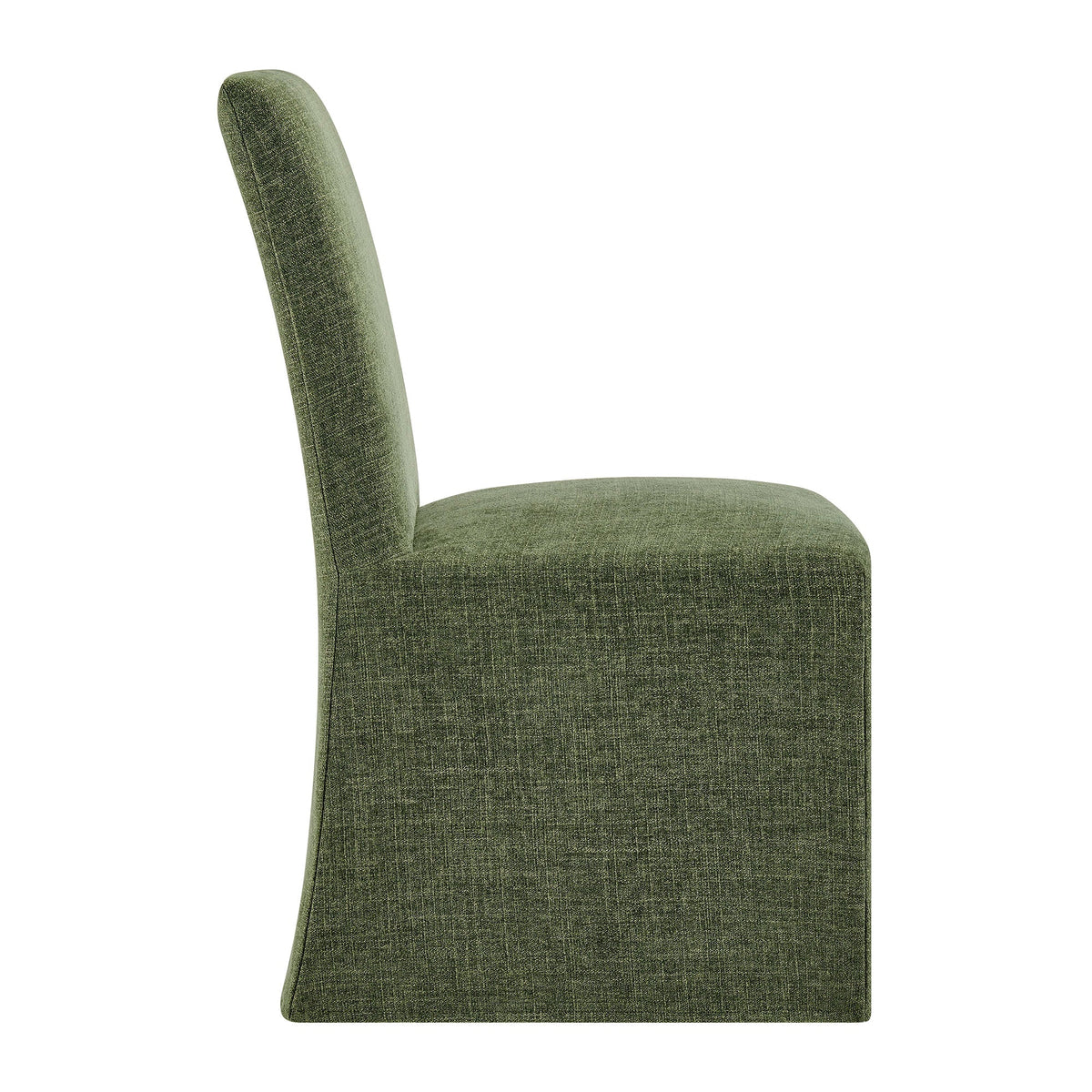Chaises de salle à manger déhoussables Aster en tissu flammé, lot de 2