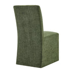 Chaises de salle à manger déhoussables Aster en tissu flammé, lot de 2