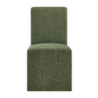 Chaises de salle à manger déhoussables Aster en tissu flammé, lot de 2