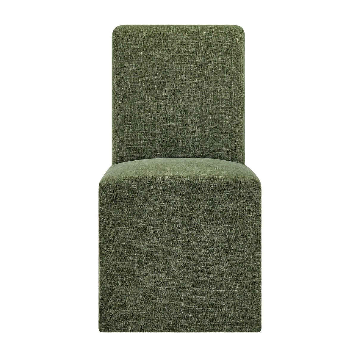 Chaises de salle à manger déhoussables Aster en tissu flammé, lot de 2