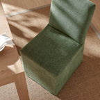 Chaises de salle à manger déhoussables Aster en tissu flammé, lot de 2