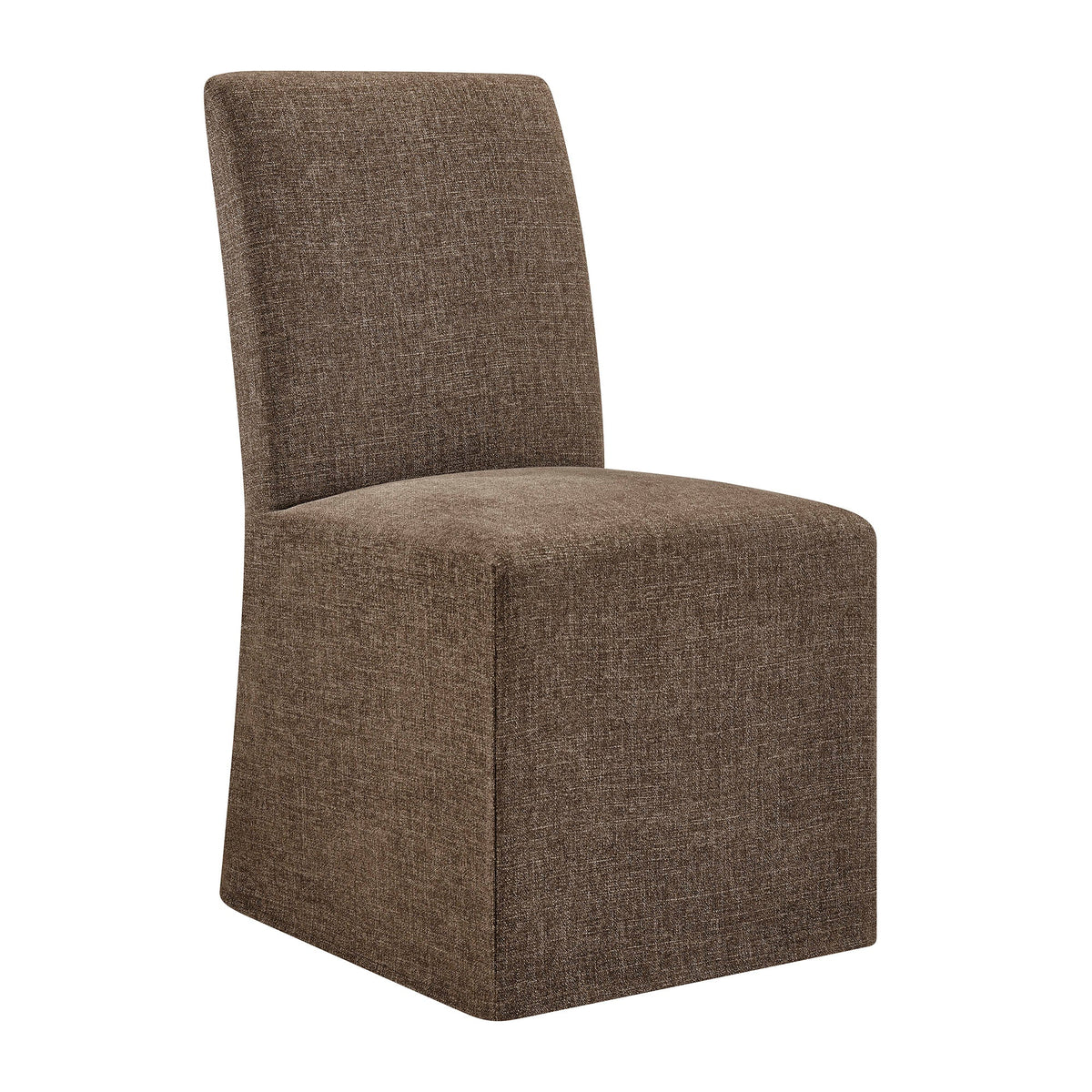 Chaises de salle à manger déhoussables Aster en tissu flammé, lot de 2