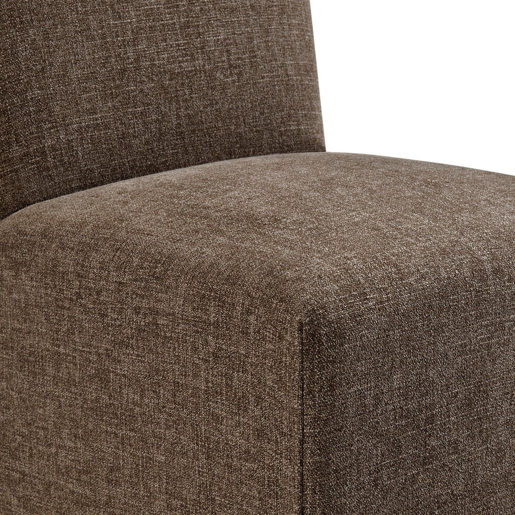 Chaises de salle à manger déhoussables Aster en tissu flammé, lot de 2
