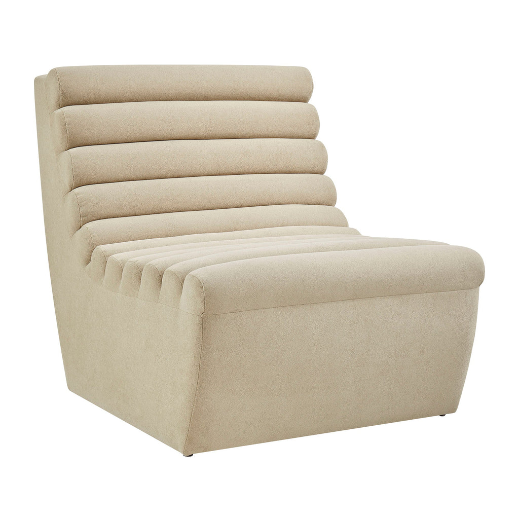 Fauteuil d'appoint sans accoudoirs Corbin Performance Fleece