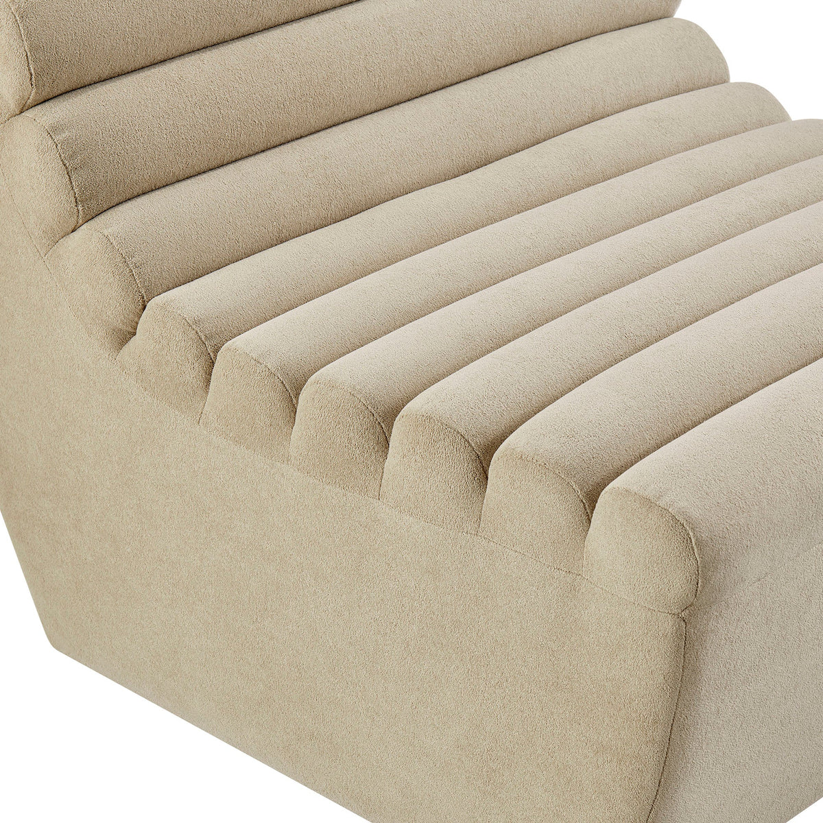 Fauteuil d'appoint sans accoudoirs Corbin Performance Fleece
