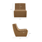 Fauteuil d'appoint sans accoudoirs Corbin Performance Fleece